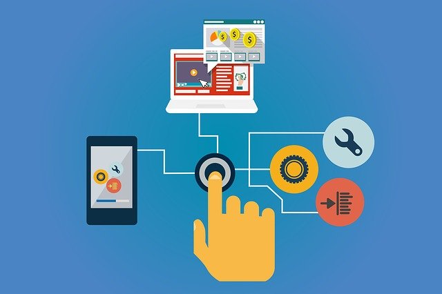 Ecommerce development services illustration